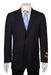 Black Stripe ~ Pinstripe 2 Button Vented Poly~Rayon Cheap Priced discounted Business ~ Wedding 2 piece Side Vented Modern Fit Suits 2 Piece Cheap Business Suits Clearance Sale For Men without pleat flat front Pants mensusa