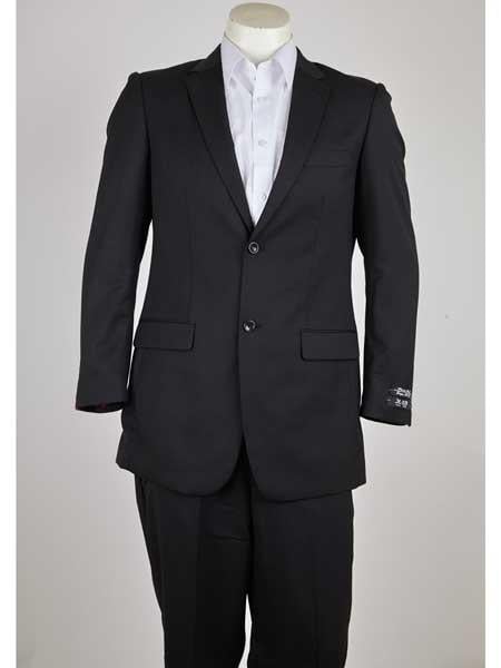 Men's Black Ticket pocket suit 1 button Slim Fitted  Suits main image 0
