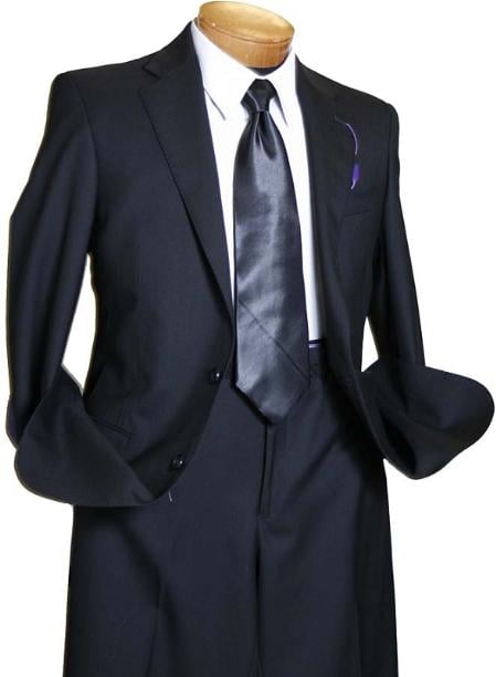Men's Black 2 Button Italian Design Suit