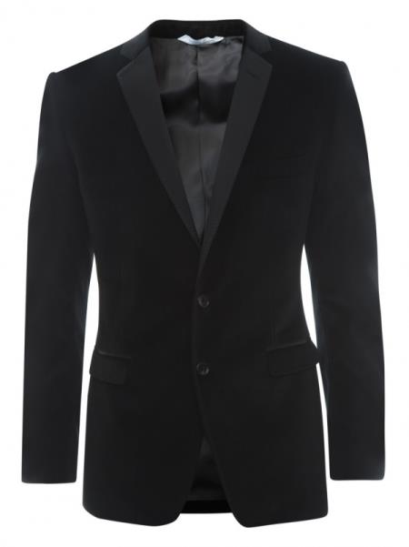 Men's Dark Navy velour Men's blazer Jacket 2 Button Velvet Fabric 3 Piece Vested  Side Vent Suit