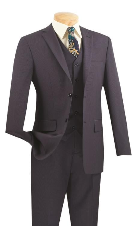 Men's Slim Fit Suit â€“ Blue - Three Piece Suit