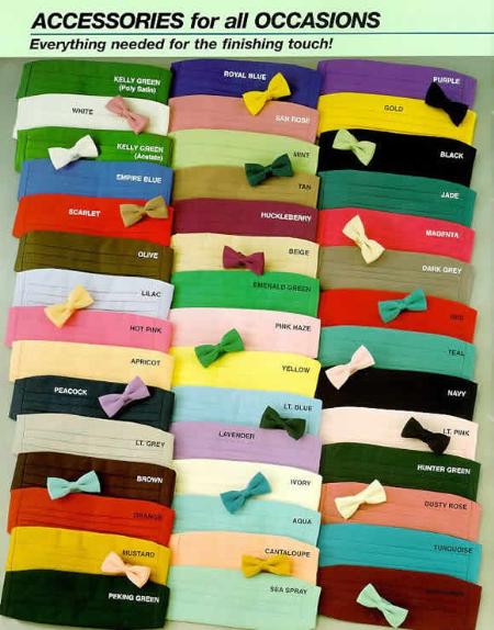 Bow Ties & Cummerbunds Silk Satin in 20 Colors -Men's Neck Ties - Mens Dress Tie - Trendy Mens Ties mensusa