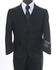 Boy's Formal 3 piece 2 Buttoned Suit Black mensusa