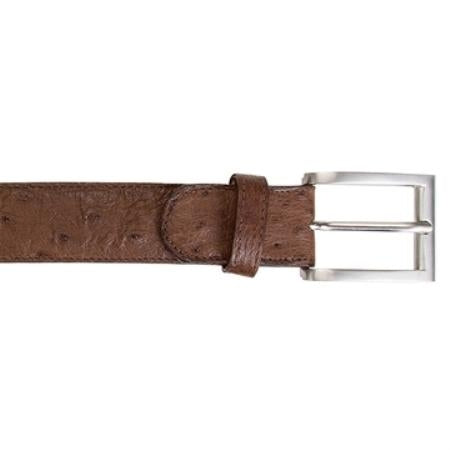 Brown Ostrich Quill Belt mensusa