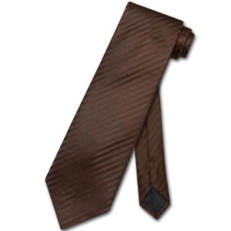 Chocolate Brown Design Men's Neck Tie - Men's Neck Ties - Mens Dress Tie - Trendy Mens Ties