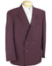Burgundy Double Breasted Suits 2pc rayon Men's SHARP Classic fit Suits mensusa