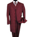Burgundy ~Maroon Zoot Suit - Pimp Suit - Zuit Suit ~ Wine Color FASHION ZOOT 3 ~ Three Piece Suit 38'INCH LONG JACKET WITH COVERED BUTTON mensusa
