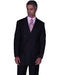 CLASSIC DOUBLE BREASTED SUITS SOLID COLOR BLACK Men's SUIT mensusa