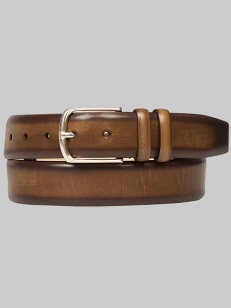Mezlan Belts Brand Men's Genuine Calfskin Camel Skin Belt main image 0