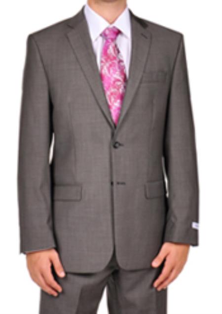 Mix and Match Suits Men's Suit Separates Wool Fabric Charcoal Suit By Alberto Nardoni Brand