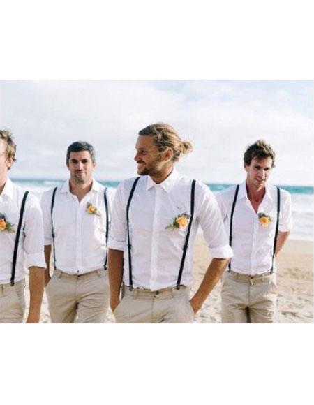 Men's Collared Neck One Chest Pocket Perfect for Wedding Attire