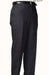 Charcoal Blue Bond Flat Front Trouser mensusa