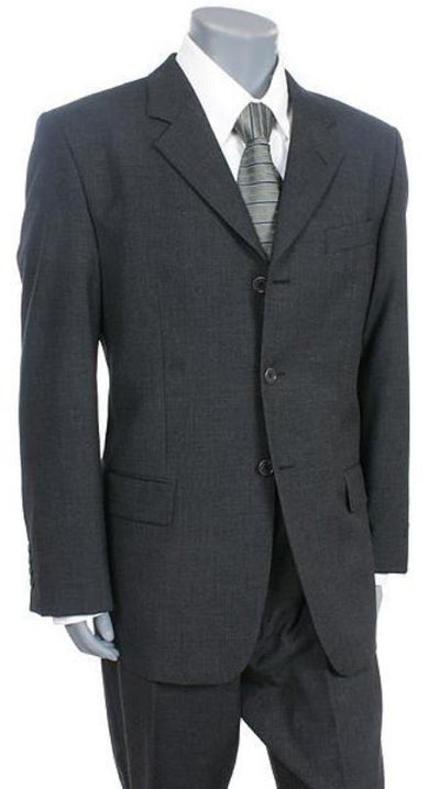 Charcoal Gray premier quality 3Three Buttons Style suit For Mens - mensusa