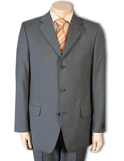 Cheap Priced Men's Dress Suit For Sale Mid Gray 100% Pure Feel Rayon Viscose (SUPER 120) Available In 2 Or 3 Buttons Style Regular Classic Cut, All Colors - mensusa