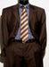 Chocolate Brown Italian Super 150's Wool premier quality italian fabric Design Men's Three buttons Suit - mensusa