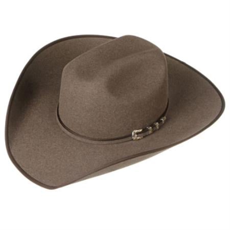 Shaw Dirt Felt Cowboy Hats Brown