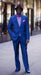 Classic Ultra Smooth 2 Button Royal Blue Affordable Cheap Priced Men's Dress Suit For Sale mensusa