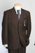 CoCo Brown Real Super 150's Wool premier quality italian fabric Design Three Buttons Style suit - mensusa