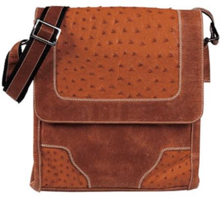 Men's Genuine Exotic Animal Skin Full Quill Ostrich Trifold Black,Cognac,Bone,Buttercup,Kango