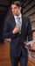 Cut Style Jacket & Pants CLASSIC SLIM FIT 2 PIC 2 BUTTON DARK NAVY Men's SUIT Pick Stitched 100% Super 150'S Wool Dark Blue Suit mensusa