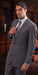 Cut Style Jacket & Pants CLASSIC SLIM FIT 2 PIECE 2 BUTTON Men's SUIT Pick Stitched 100% Super 150'S Dark Gray mensusa