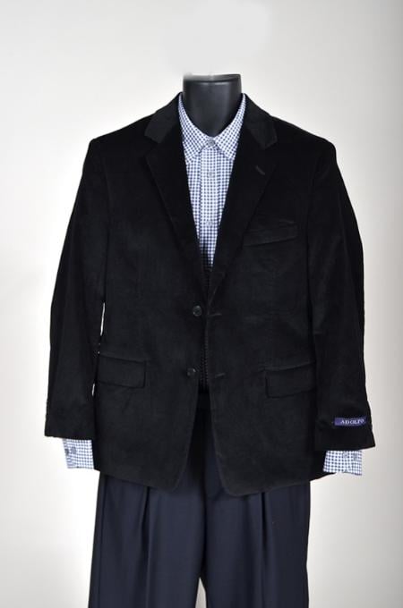 Men's Designer Casual Cheap Priced Fashion Men's Wholesale Blazer Dress Jacket Corduroy Kids Sizes Sport Coat Also available in boys sizes Black Perfect for toddler Suit wedding attire outfits