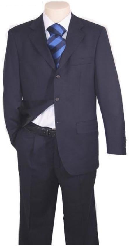 Black Pinstripe 100% Real Available in 2 or 3 Buttons Style Regular Classic Cut Men's business Cheap Priced Business Suits Clearance Sale main image 1