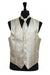 Dress Tuxedo Wedding Vest/Tie/Bowtie Sets (Champagne Tone on Tone) Buy 10 of same color Tie For $25 Each - Men's Neck Ties - Mens Dress Tie - Trendy Mens Ties mensusa