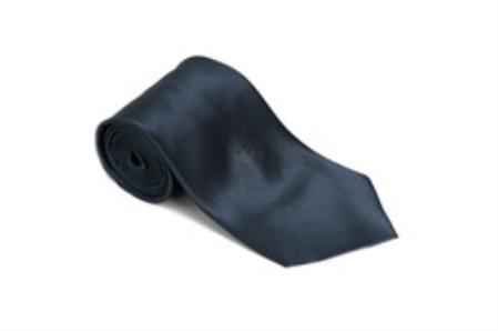 Ebony 100% Silk Solid Necktie With Handkerchief Buy 10 of same color Tie For $25 Each-Men's Neck Ties - Mens Dress Tie - Trendy Mens Ties mensusa