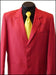 Excluive Three buttons Men's Dress Cheap Priced Blazer Jacket For Men or Suit with Metal Buttons in Red Colors mensusa