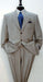 Expensive full canvas quality 3 buttons Super 150's Wool & Marino Wool Solid Light Gray premier quality italian fabric Suit - mensusa