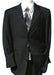 Extra Fine Wool 2 Button Peak Lapel Black Suit (also in Dark navy) mensusa