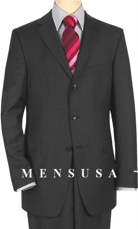 Extra Long Charcoal Gray Suits XL Available in 2 Button Style Only for tall men Vented - Color: Dark Grey Suit mensusa