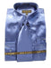 Fashion Cheap Priced Sale Men's New Royal Satin Dress Shirt Combinations Set Tie Combo Shirts Men's Dress Shirt mensusa