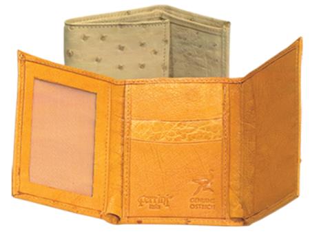 Ferrini Full Quill Ostrich Trifold