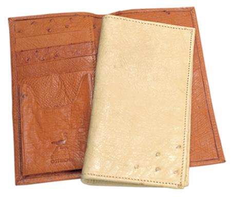 Ferrini Smooth Ostrich Checkbook