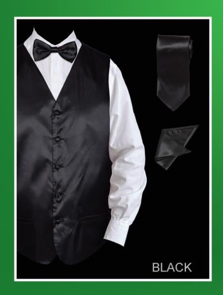 Men's Dark Pink Besom Pockets  Tuxedo Wedding Vest