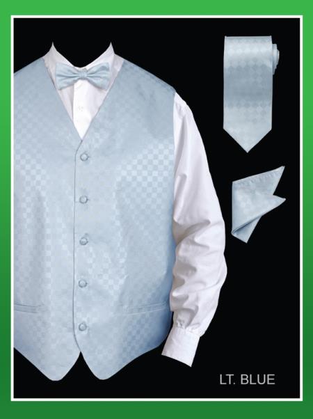 Men's White Shirt Prom or Wedding Tuxedo Dress Tuxedo Wedding Vest & Bowtie Set + Any Color Pants Package Deal main image 0