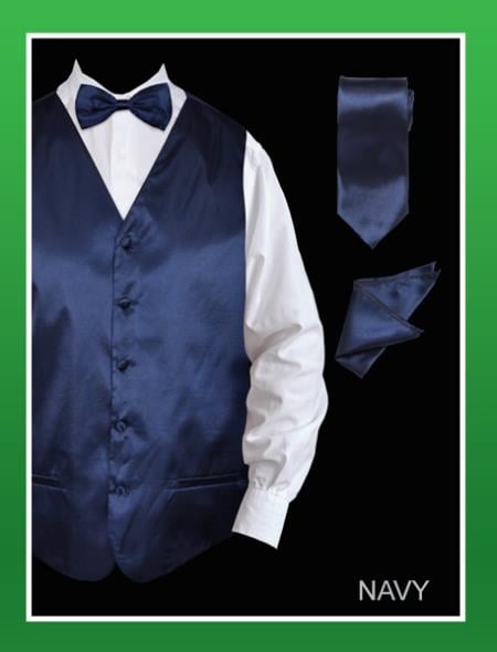 Men's Black V-Neck Tailored 5 Buttons Down Dress Tuxedo Wedding Vest ~ Waistcoat ~ Waist coat main image 1