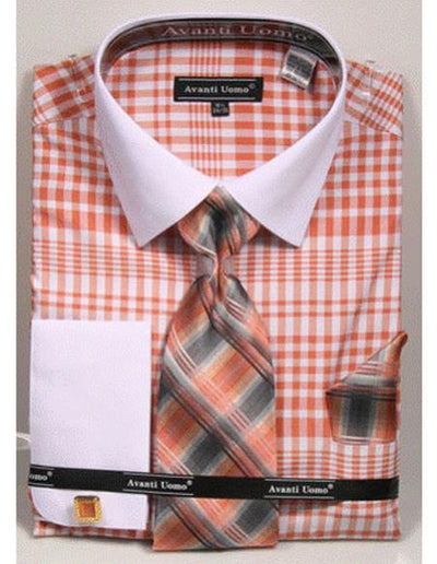 Mens Coral Dress Shirt