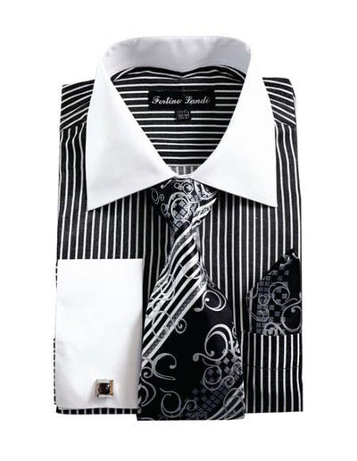 White And Black Dress Shirt