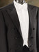 Full Dress 100% Poly Rayon Fabric Super 150'S Tuxedo Tailcoat In Black Color Peak or Collar or Shawl Collar mensusa
