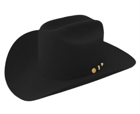 Genuine Beaver Fur 100X Felt Hat Black