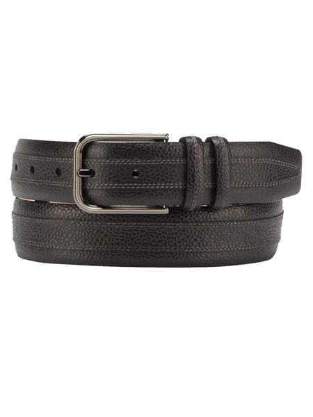 Mezlan Belts Brand Men's Genuine Calfskin Black Skin Belt