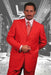 Gianni Mens Red Suit not poly-rayon Suit 3 Button Super 120'S Extra Fine 2PC mensusa