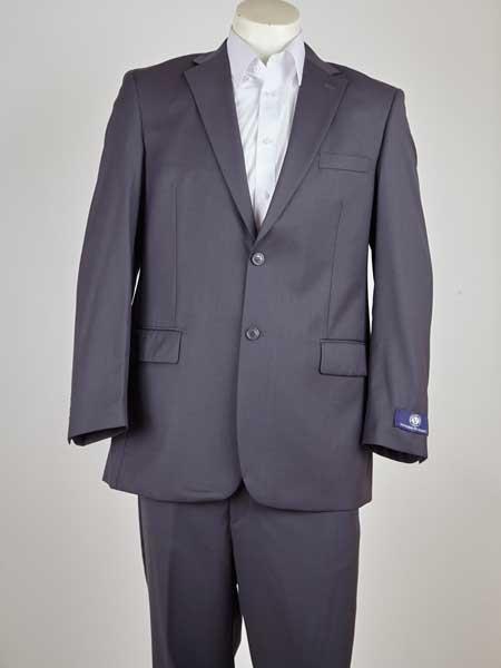 Men's Gray Two Button Suit