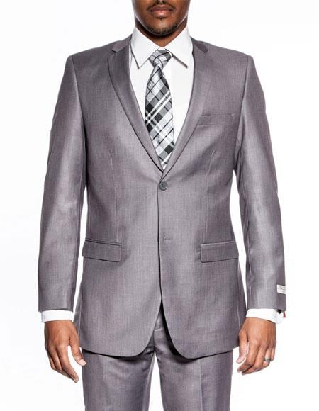 Extra Slim Fit Suit Mens classic grey extra slim fit wedding prom 2026 skinny suit