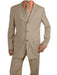 Groomsmen Suits Men's Light Tan ~ Beige Suit Poly Blend Summer Cheap Priced Business Suits Clearance Sale Available In 2 Or 3 Buttons Style Regular Classic Cut - mensusa