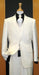Groomsmen Suits Two Button Off White Tapered Cut three piece suit mensusa