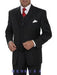 High Fashion Black Available in 3 Button Style Jacket Vested 3 Piece three piece suit mensusa